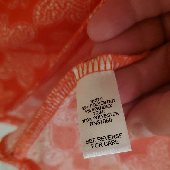 CUTE! Cato Coral Patterned Tank Top - Picture 4 of 4